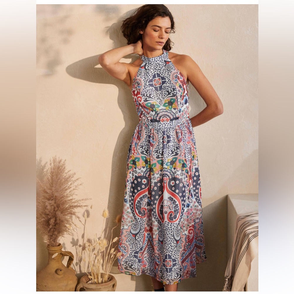 Boden Multicolor Paisley Maxi Dress
